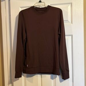 Vuori Ponto Performance men’s brown crew neck sweater size medium